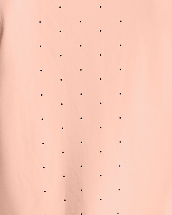 Damen UA RUSH™ Kurzarm-Oberteil mit perforierten Einsätzen, Pink, pdpMainDesktop image number 1