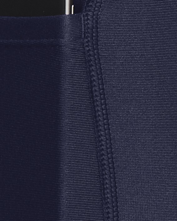 กางเกงห้าส่วน HeatGear® Armour No-Slip Waistband สำหรับผู้หญิง in Blue image number 3