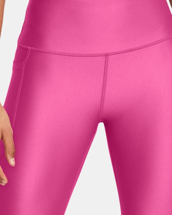 Women's HeatGear® No-Slip Waistband Capris, Pink, pdpMainDesktop image number 2