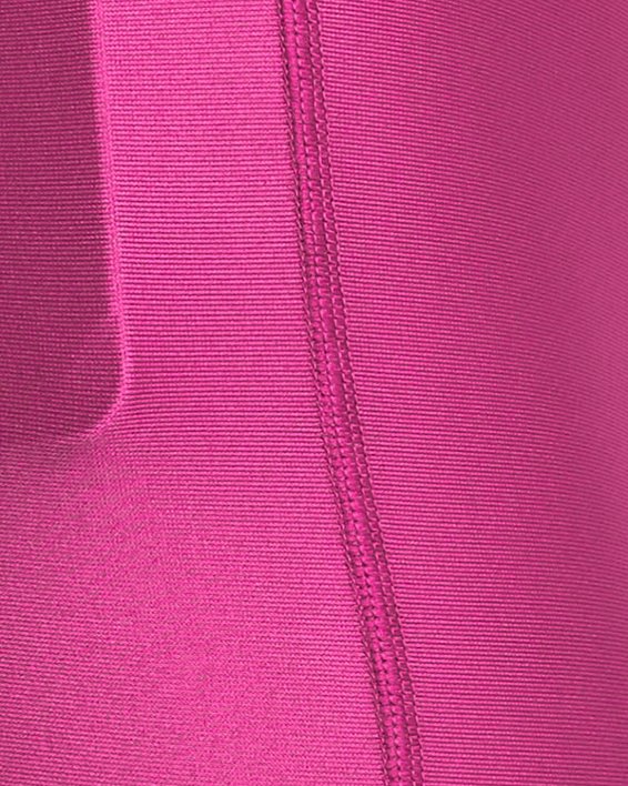 Damen HeatGear® Armour Caprihose mit hohem Bund, Pink, pdpMainDesktop image number 3