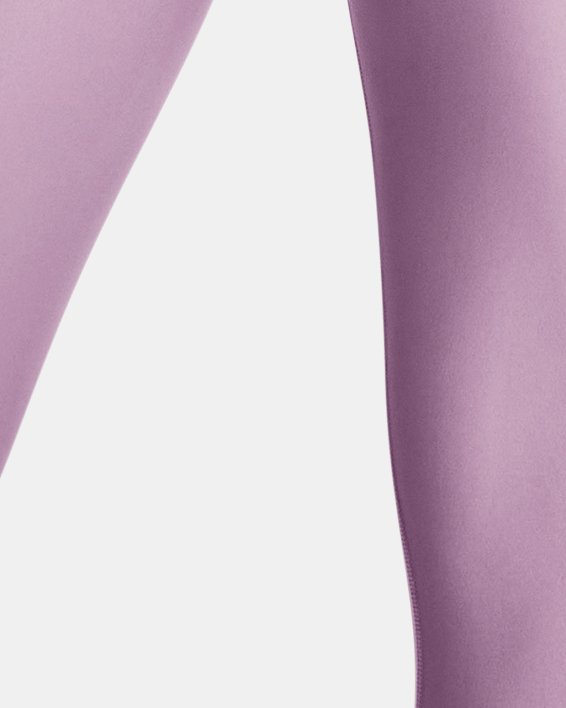 Women's HeatGear® No-Slip Waistband Ankle Leggings in Purple image number 1