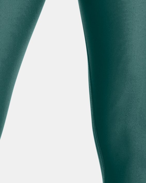 女士HeatGear® Armour No-Slip Waistband九分褲 in Green image number 1