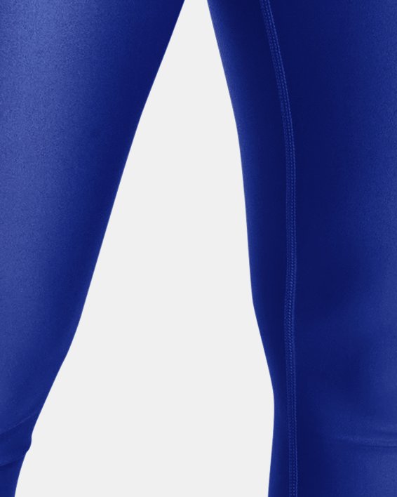 Women's HeatGear® No-Slip Waistband Full-Length Leggings in Blue image number 0