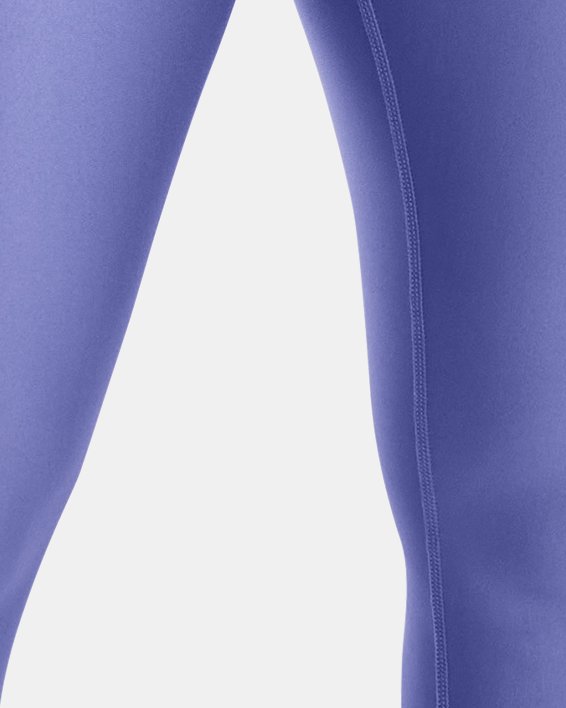 女士HeatGear® Armour No-Slip Waistband Full-Length九分褲 in Blue image number 0