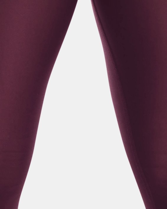 Women's HeatGear® No-Slip Waistband Full-Length Leggings in Maroon image number 1