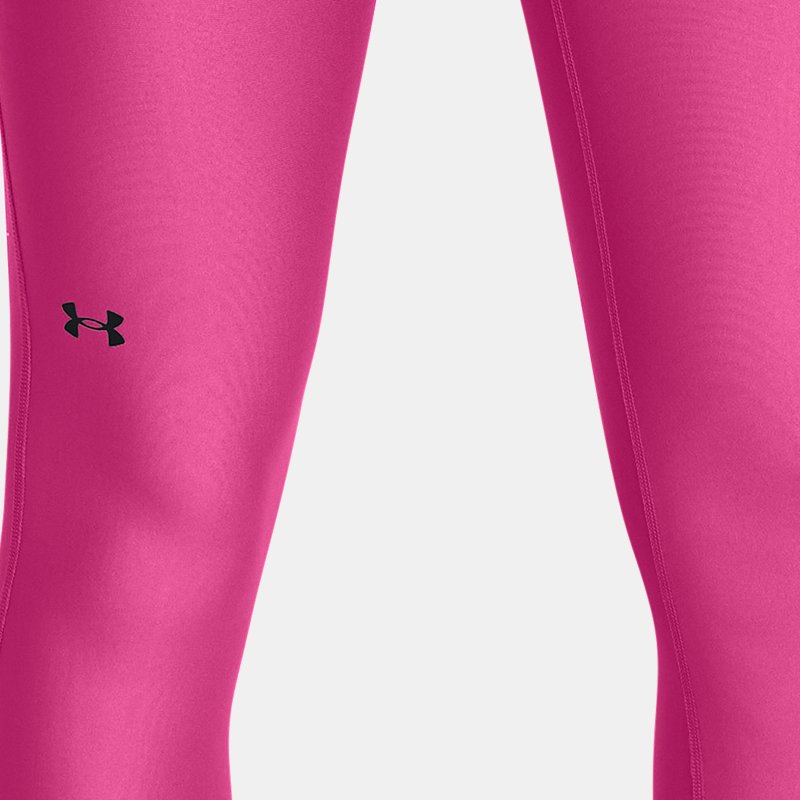 Under Armour Women's HeatGear® No-Slip Waistband Full-Length Leggings Astro Pink / Black XXL