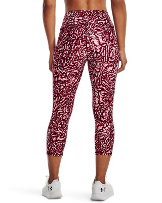 Pantal&oacute;n pirata HeatGear&reg; Armour No-Slip Waistband Printed para mujer, Pink, pdpMainDesktop image number 1