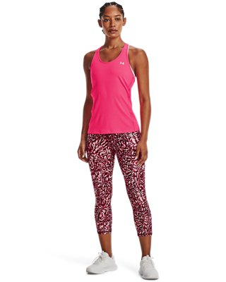 Pantal&oacute;n pirata HeatGear&reg; Armour No-Slip Waistband Printed para mujer, Pink, pdpMainDesktop image number 2