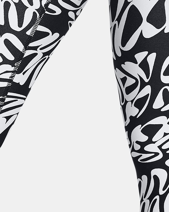 Leggings HeatGear® Armour No-Slip Waistband Printed Ankle para Mujer, Black, pdpMainDesktop image number 0