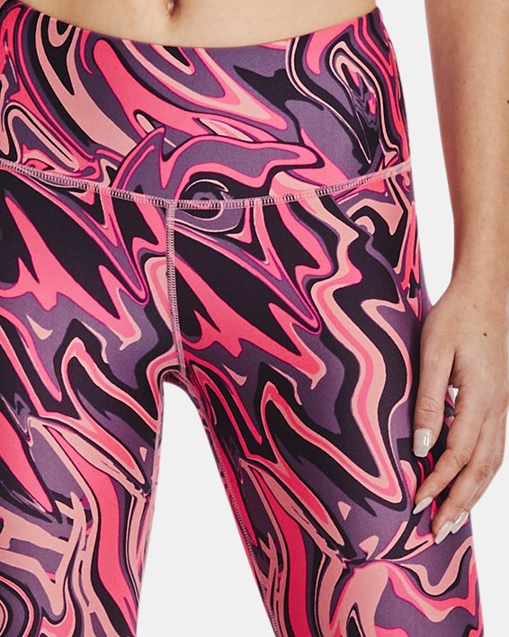 Leggings HeatGear® Armour No-Slip Waistband Printed Ankle para Mujer, Pink, pdpMainDesktop image number 2