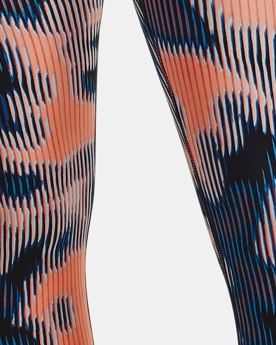 Women's HeatGear® No-Slip Waistband Printed Ankle Leggings image number 0
