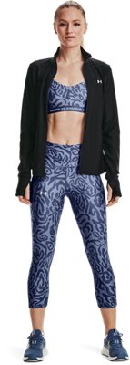 Women's HeatGear&reg; No-Slip Waistband Tonal Print Capris image number 2