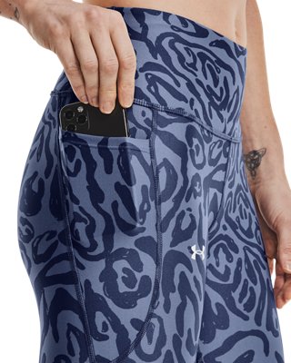 Women's HeatGear&reg; No-Slip Waistband Tonal Print Capris image number 3