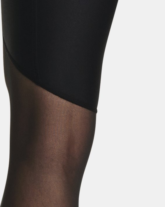 Women's HeatGear® No-Slip Waistband Emboss Panel Ankle Leggings