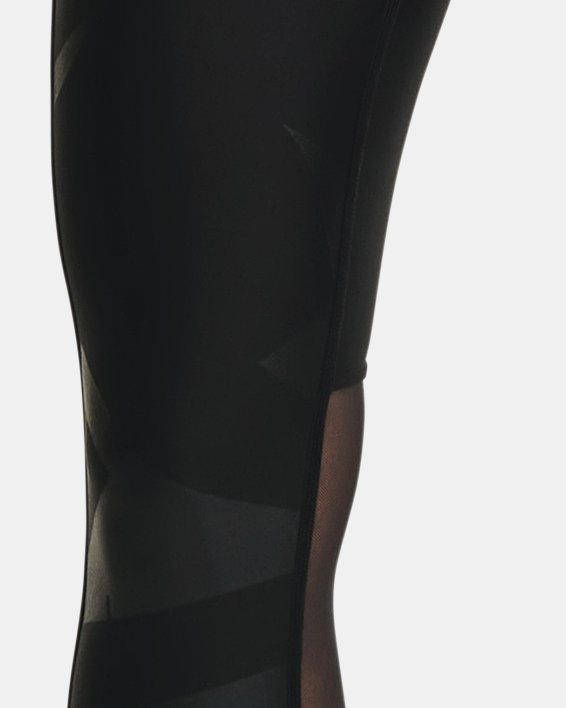 Women's HeatGear® No-Slip Waistband Emboss Panel Ankle Leggings