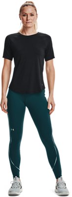 Women's UA RUSH&trade; No-Slip Waistband Scallop Full-Length Leggings image number 2