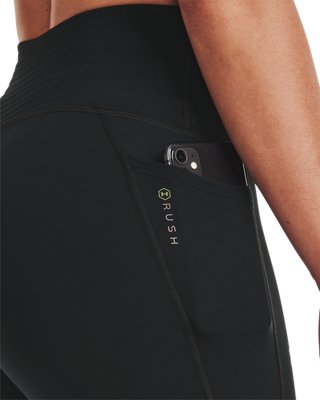 Women's UA RUSH&trade; No-Slip Waistband Tonal Capris image number 4