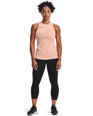 Women's UA RUSH&trade; No-Slip Waistband Vent Capris image number 2