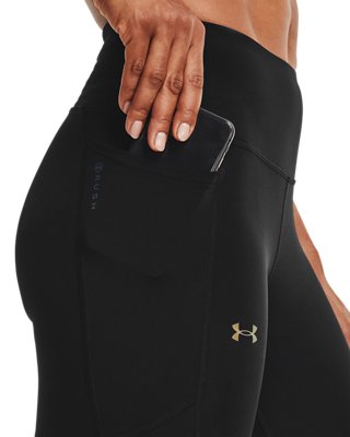 Women's UA RUSH&trade; No-Slip Waistband Vent Capris image number 4