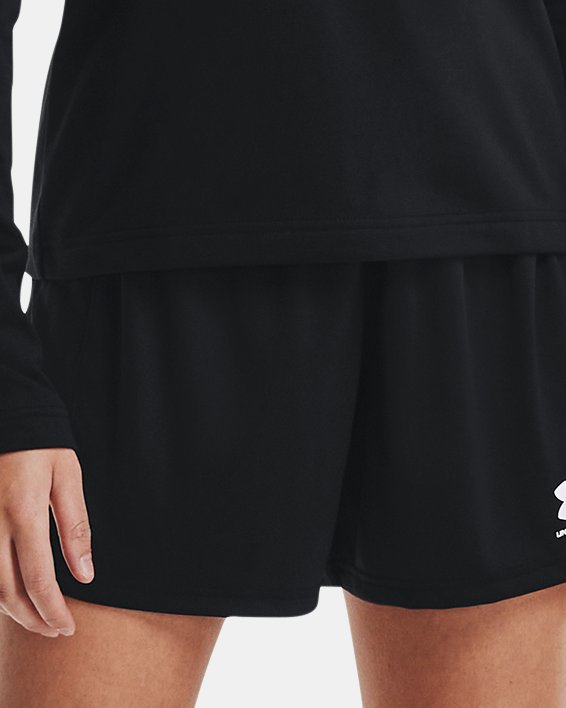Women's UA Challenger Knit Shorts, Black, pdpMainDesktop image number 2