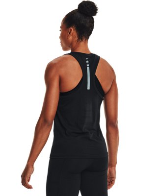 Camiseta sin mangas UA Seamless Run para mujer, Black, pdpMainDesktop image number 1