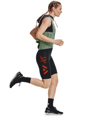 여성 UA 런 애니웨어 &frac12; 타이츠 image number 4