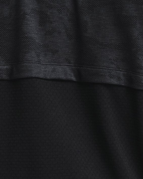 Men's UA Streaker 2.0 Camo Short Sleeve, Black, pdpMainDesktop image number 2