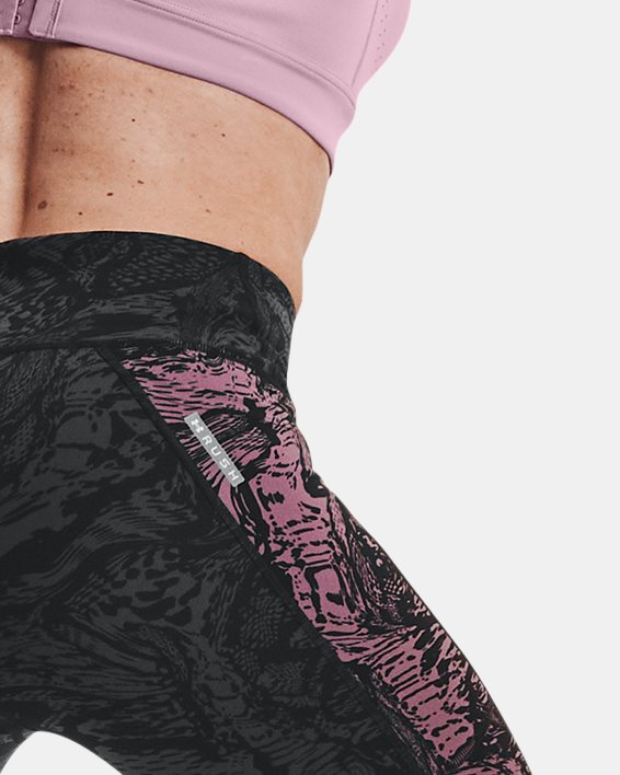 Damen UA RUSH™ Leggings mit Aufdruck, Black, pdpMainDesktop image number 4