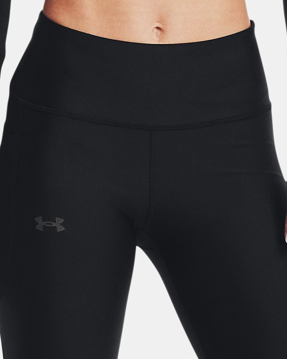 UNDER ARMOUR Women's Heat Gear No-Slip Waistband Ankle Leggings NWT Size:  LARGE