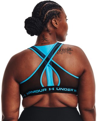 Bra Deportivo Armour&reg; Mid Crossback para Mujer, Blue, pdpMainDesktop image number 7