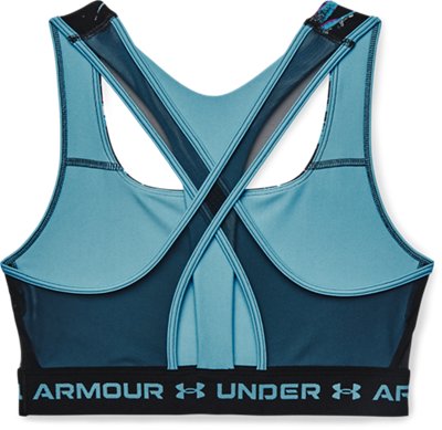 Bra Deportivo Armour&reg; Mid Crossback para Mujer, Blue, pdpMainDesktop image number 10
