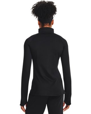 Sudadera ColdGear&reg; &frac12; Zip para mujer, Black, pdpMainDesktop image number 1
