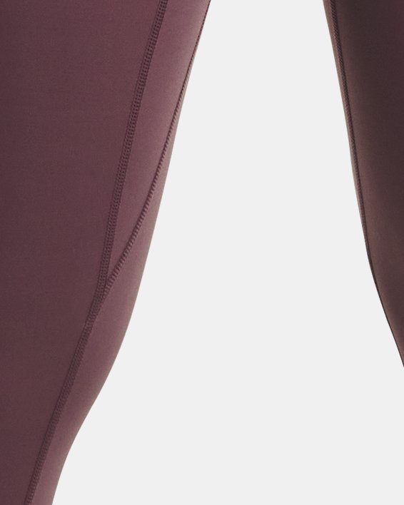 Damen UA Meridian Ankle-Leggings mit geripptem Bund, Purple, pdpMainDesktop image number 0