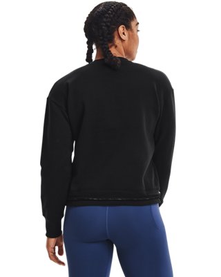 Women's UA Rival Fleece Mesh Crew image number 1