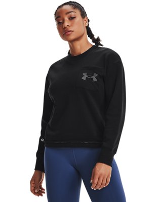 여성 UA 라이벌 플리스 메쉬 크루