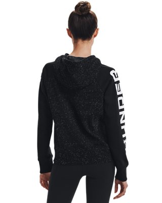 여성 UA 라이벌 플리스 컬러블록 후디 image number 2