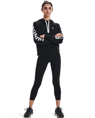 여성 UA 라이벌 플리스 컬러블록 후디 image number 3