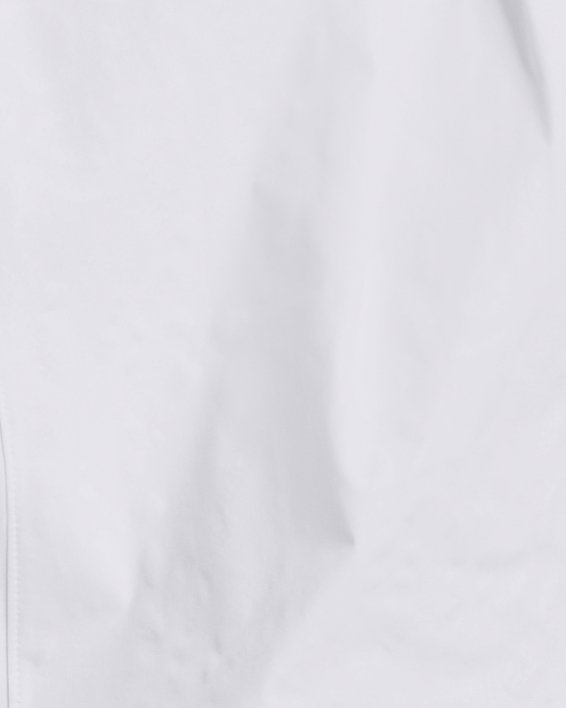 Damen UA RUSH™ Oberteil aus Webstoff mit durchgehendem Zip und Aufdruck, White, pdpMainDesktop image number 1