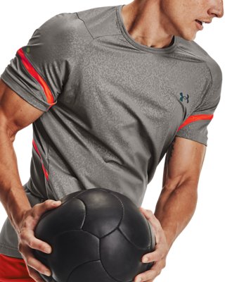 Men's UA RUSH™ HeatGear® 2.0 Emboss Short Sleeve Under Armour
