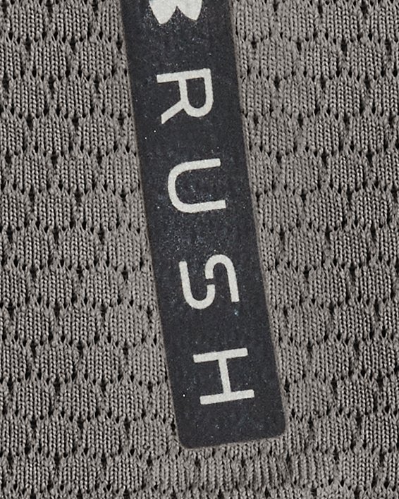 Men's UA RUSH™ HeatGear® 2.0 Emboss Short Sleeve, Gray, pdpMainDesktop image number 6