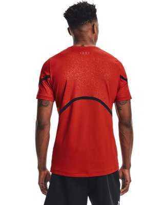 Camiseta de manga corta UA RUSH™ HeatGear® 2.0 Emboss para hombre
