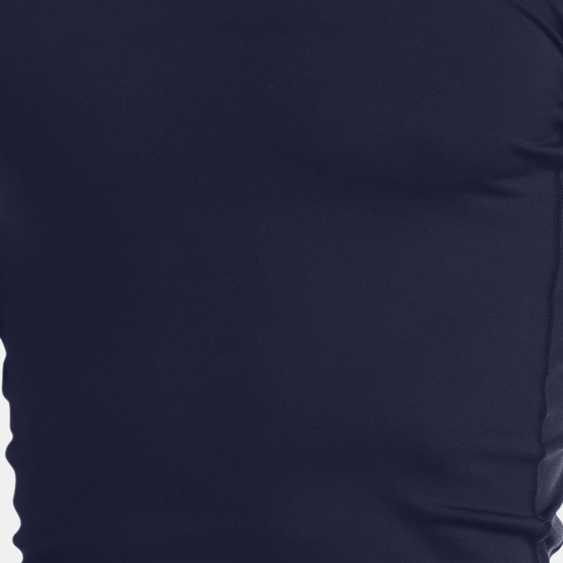 Under Armour Camiseta de cuello cerrado de compresión ColdGear® para hombre Midnight Marino Azul / Blanco XL