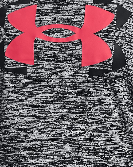 Camiseta de manga corta con estampado UA Tech™ Twist para mujer, Black, pdpMainDesktop image number 0