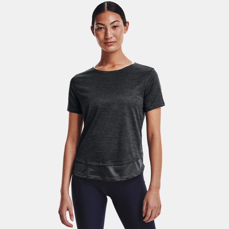 Women's Under Armour Tech™ Vent Short Sleeve Black / White S