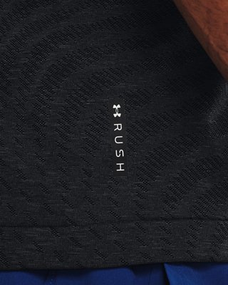 Men's UA RUSH&trade; HeatGear&reg; Seamless Illusion Short Sleeve image number 4