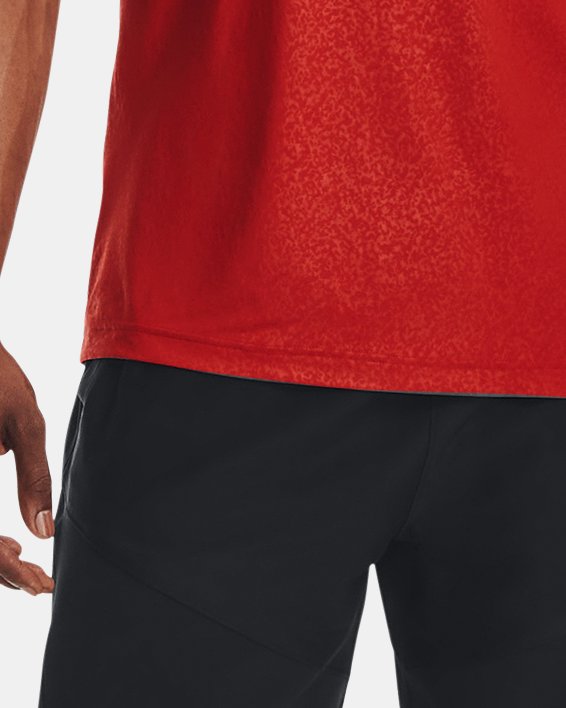 Men's UA Knit Woven Hybrid Shorts in Black image number 2