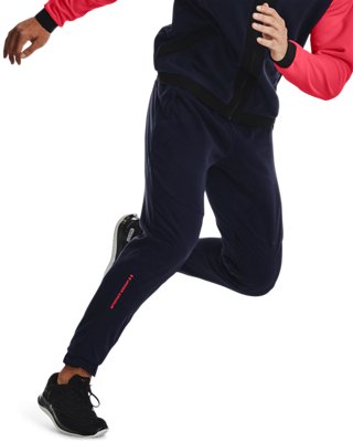 Herren Under Armour RUSH™ Fleece-Hose Midnight Blaue Marine / Brilliance 3XL