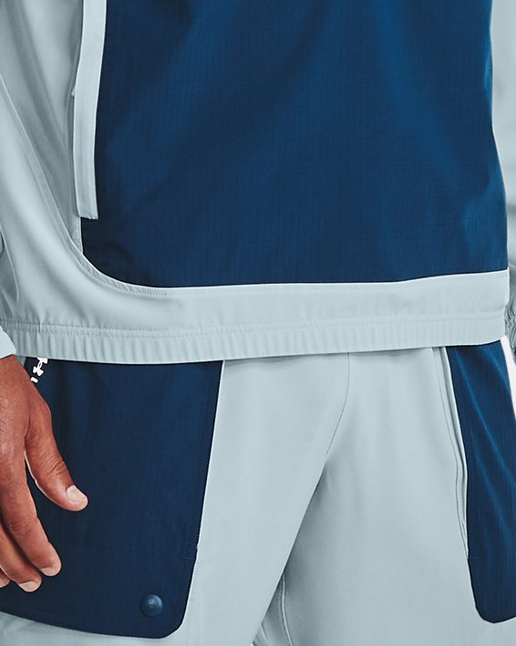 Men's UA RUSH™ Woven Tearaway Pants, Blue, pdpMainDesktop image number 2