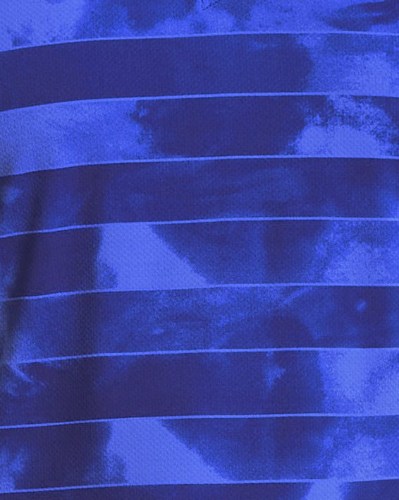 Men's UA Iso-Chill Fog Stripe Polo, Blue, pdpMainDesktop image number 0