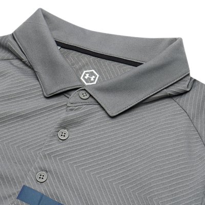 남성 UA RUSH&trade; HeatGear&reg; 심리스 폴로 image number 2